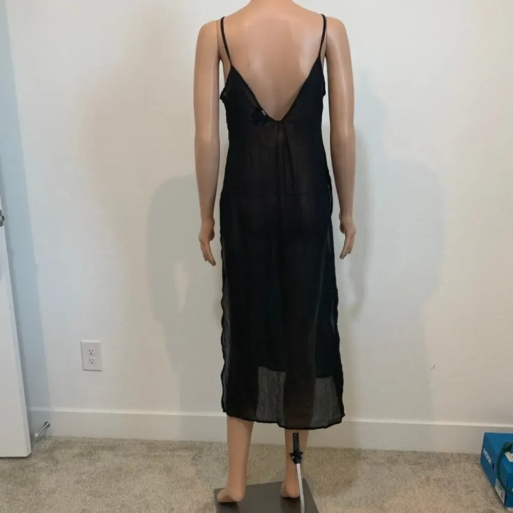 Guess medium side split hem gauze swim cover up dress SW 3006 - Picture 6 of 8